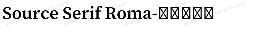 Source Serif Roma字体转换